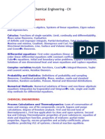 Chemical Engineering Gate Syllabus