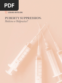Puberty Suppression Medicine or Malpractice