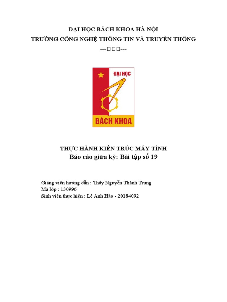 Báo Cáo KTMT | PDF