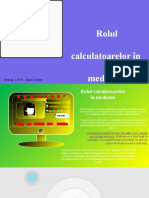 Calculatoarele În Medicină Spînu Carolina 1