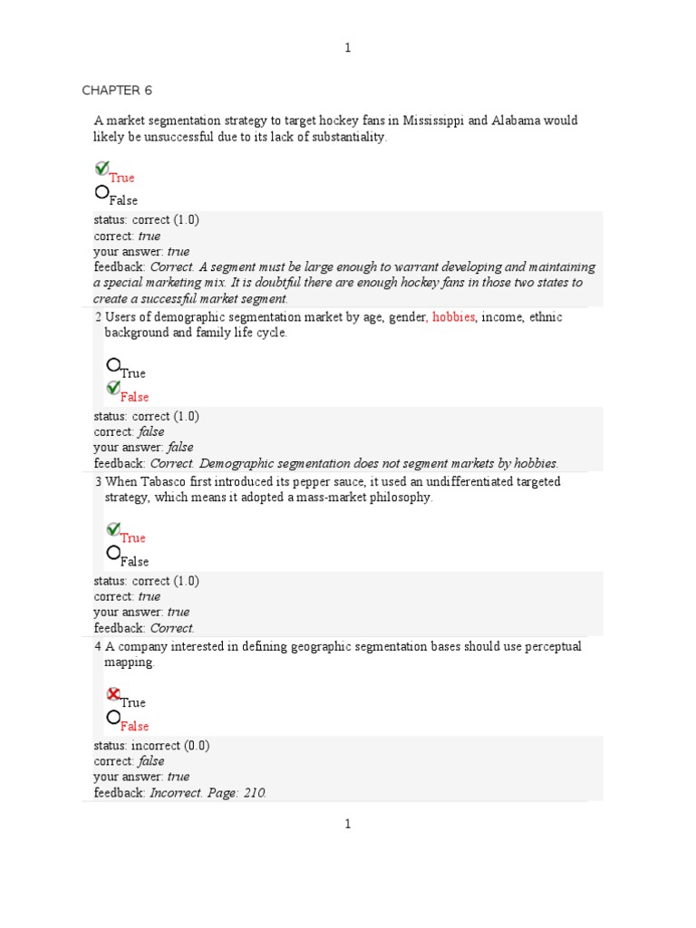 Marketing Principles and Strategies Guide | PDF | Market Segmentation ...