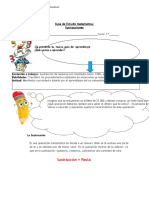 Matemática Sustracciones