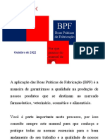 BPF: Manual de Boas Práticas de Fabricação