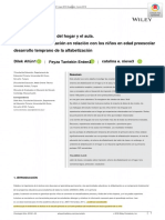 Un Análisis Multinivel Del Hogar y El Aula. Entornos de Alfabetización en Relación Con Los Niños en Edad Preescolar Desarrollo Temprano de La Alfabetización