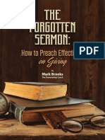 The Forgotten Sermon - How To Preach On Giving Effectively