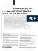 Guidelines For The Management of Adult Acute and Acute-on-Chronic Liver Failure in The ICU - Cardiovascular, Endocrine, Hematologic, Pulmonary, and Renal Considerations