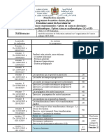 Planification Annuelle de Programme de Matière Physique Chimie 2 BAC, SM Et PC