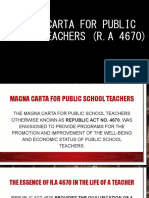 Magna Carta For Public School Teachers R