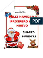 Feliz Navidad Y Prospero Año Nuevo: Cuarto Bimestre