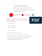 Electric Fields and Forces Solutions