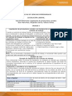 Liquidación prestaciones sociales terminación contrato