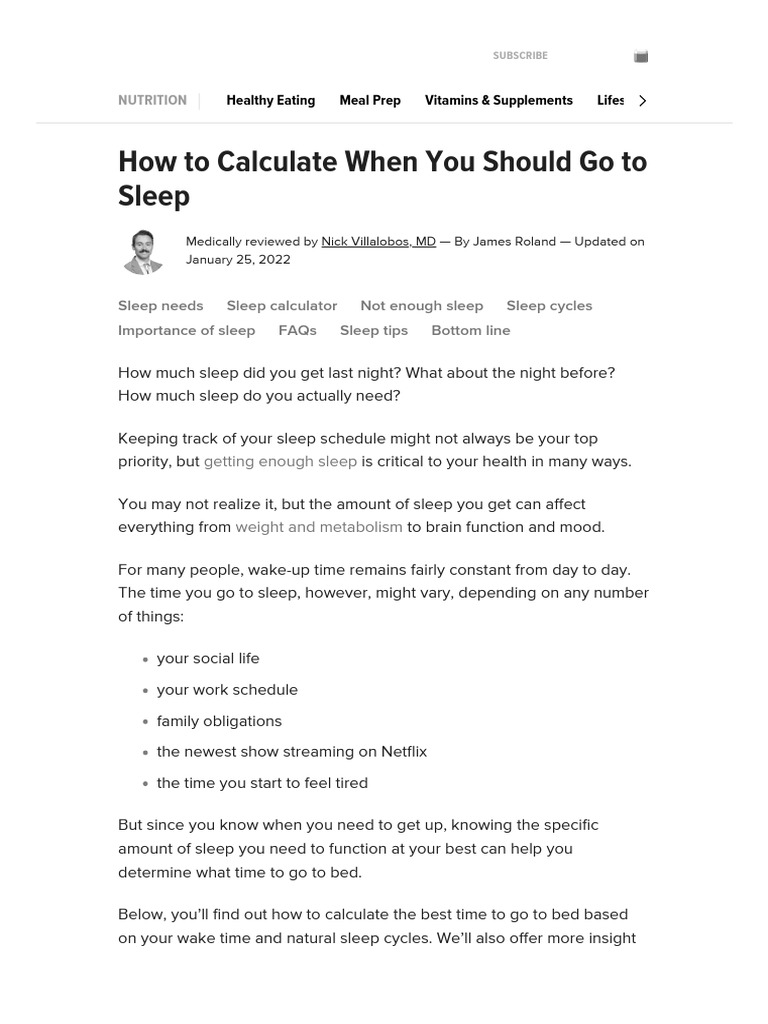 Sleep Calculator How Much Sleep Do You Need PDF Sleep Sleep Deprivation
