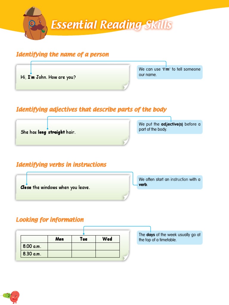 Primary English Reading Exercise | PDF | Linguistics