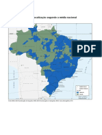 Localização da região amazônica segundo a média nacional