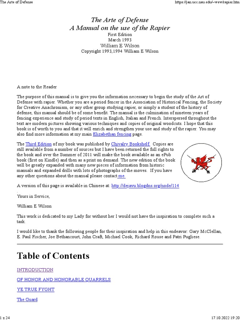 The Arte of Defense | PDF | Duel | Books