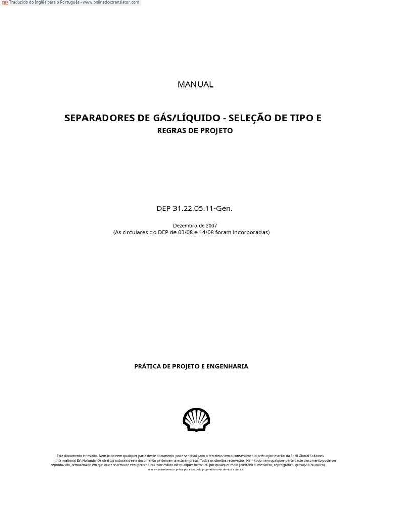Gas liquid separators type selection and design rules pdf