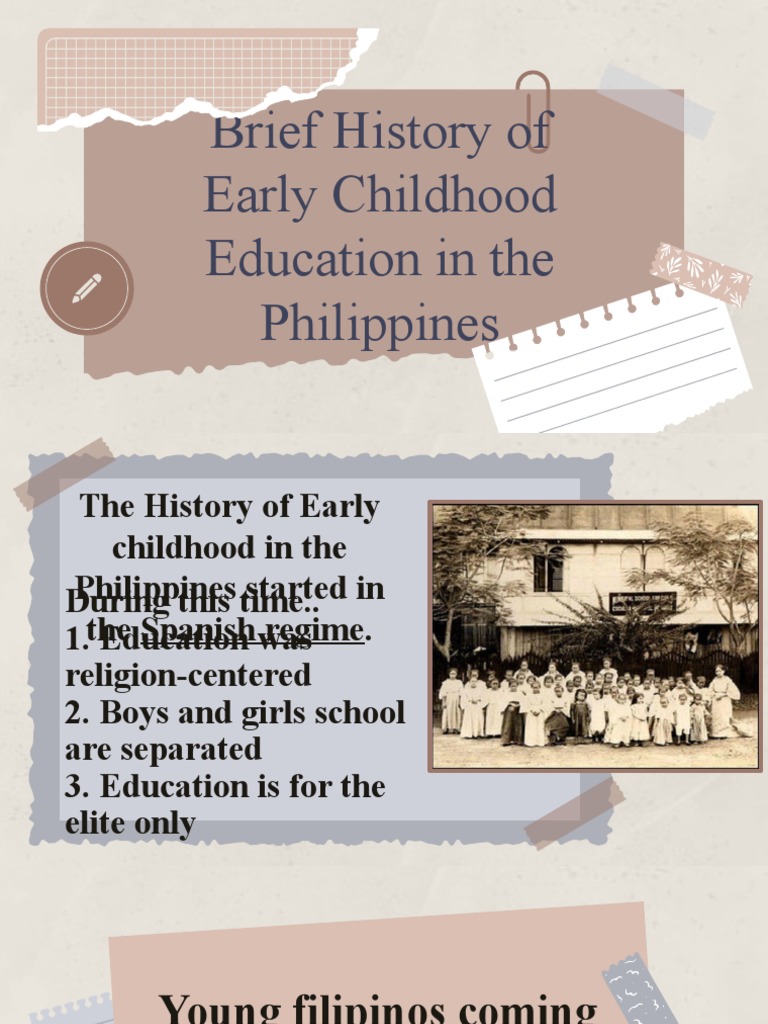 History of Early Childhood Education in the Philippines | PDF ...