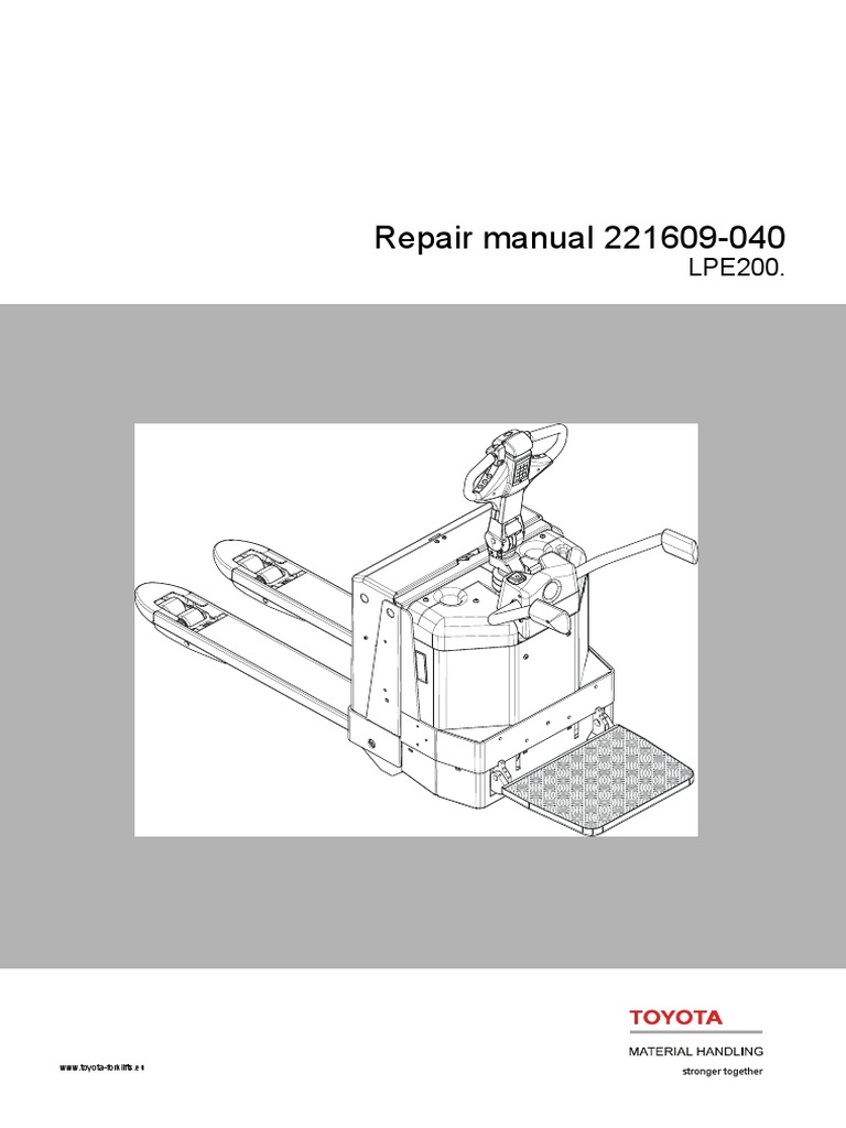 BT Power Pallet Truck RM LPE200 221609 PDF Paint Welding