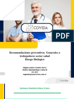 Medidas de Prevención Biológicos Sector Salud Covida 2022 Agosto