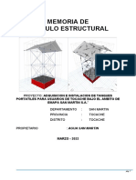 Diseño estructural tanque almacenamiento agua