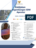 Kebijakan Pengembangan SDM Aparatur