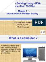 Modules-1 Problem Solving Using Java (CSE 1004)