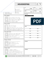 House Keeping Form