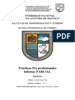 Informe Parcial Practicas Pre-Profesionales III - HOTELERIA 2022-I