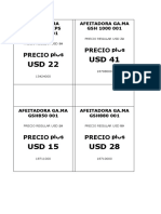 Precios 8x12 CM en PDF