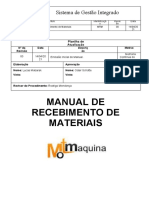 Manual de Recebimento de Materiais