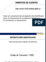 DEPÓSITO NÃO IDENTIFICADO e LANÇAMENTO AD IDENTIFICADO CLIENTE 2101 Ok