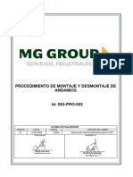 SIG-PRO-003 Montaje y Desmontaje de Andamios - V01