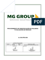 SIG-PRO-004 Identificacion de Peligros y Evaluación de Riesgos - Ver 01