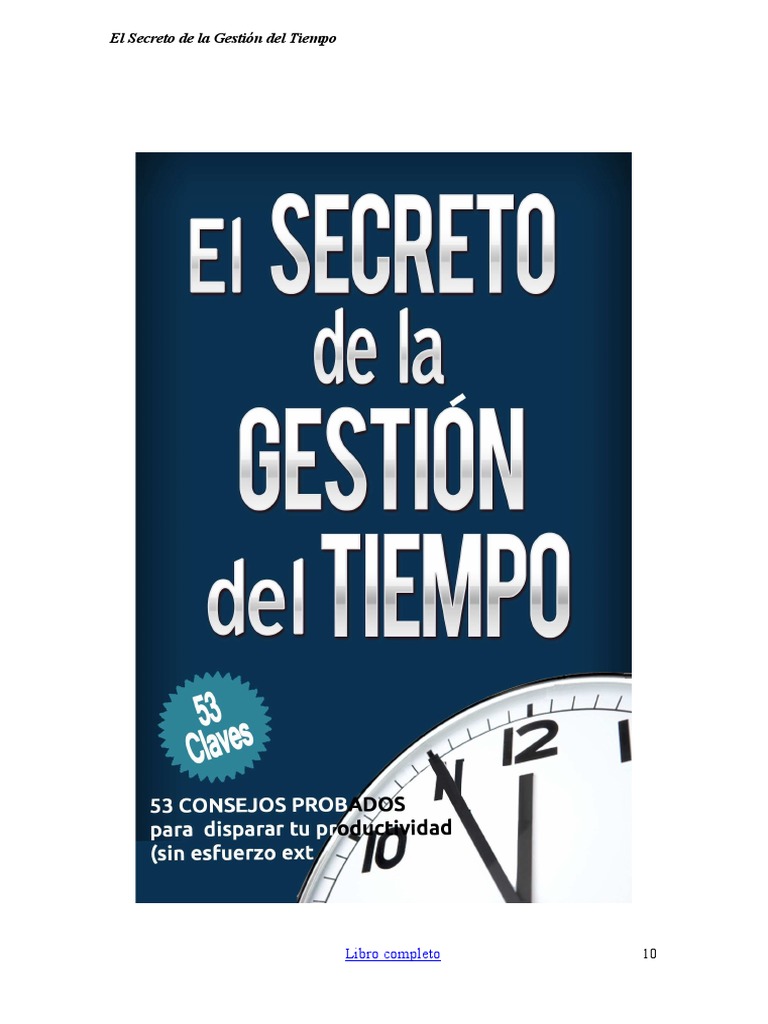 El Secreto de La Gestion Del Tiempo | PDF | Gestión del tiempo ...