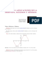 Aplicaciones de la derivada: máximos, mínimos y gráficas