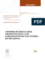 Informe Final Grupos Focales Abril 2015