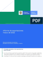 OEE MAB Informe de Exportaciones A Marzo de 2022