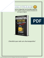 Checklist Produtos Secretos Lucrativos