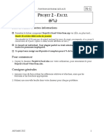 31 1 Énoncé Projet 02 Partie 01 Excel