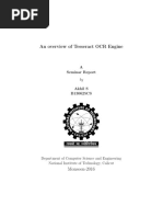 An Overview of Tesseract OCR Engine