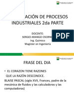 Clasificacion de Los Procesos Industriales II