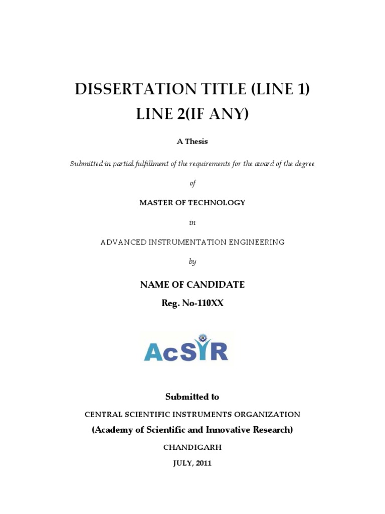 thesis in latin translation