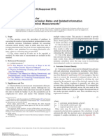 Calculation of Corrosion Rates and Related Information From Electrochemical Measurements