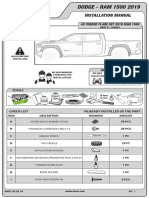 Dodge - 4X Fender Flares 2019 Ram 1500 - 102541 - Installation Manual - All - Lang