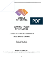 World Athletics Scoring Tables of Athletics - Outd