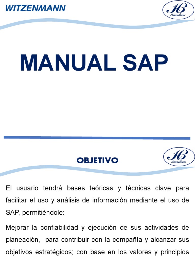 Manual Completo de SAP en Español | PDF | Planificación de recursos ...