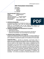 PDF Formato Informe Psicologico Vocacional DL