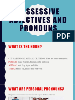 Possessive Adjectives and Pronouns