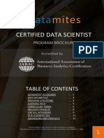 Certified Data Scientist Brochure DataMites USD