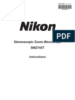 Nikon Stereoscopic Zoom Microscope EclipseSMZ745T - Instructions